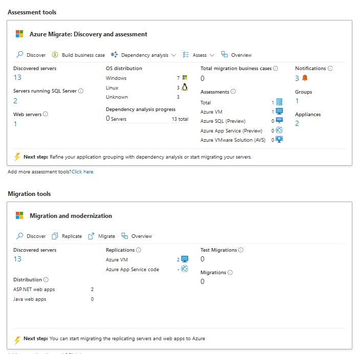 A functioning project with the migration tool added
